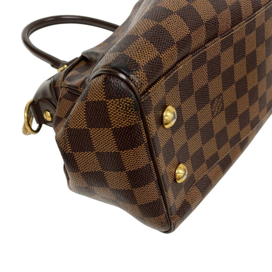 LOUIS VUITTON Handbag N51997 leather Brown Damier Trevi PM Women Used Authentic
