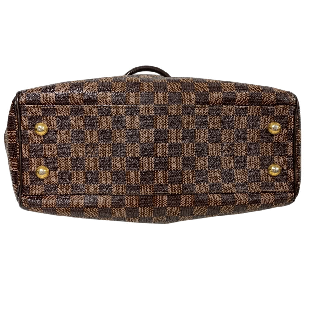 LOUIS VUITTON Handbag N51997 leather Brown Damier Trevi PM Women Used Authentic