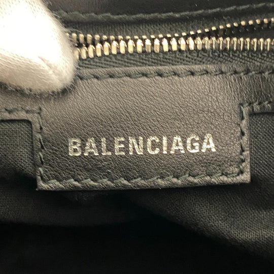 BALENCIAGA Shoulder Bag 702431 denim black le cagoule Women Used Authentic
