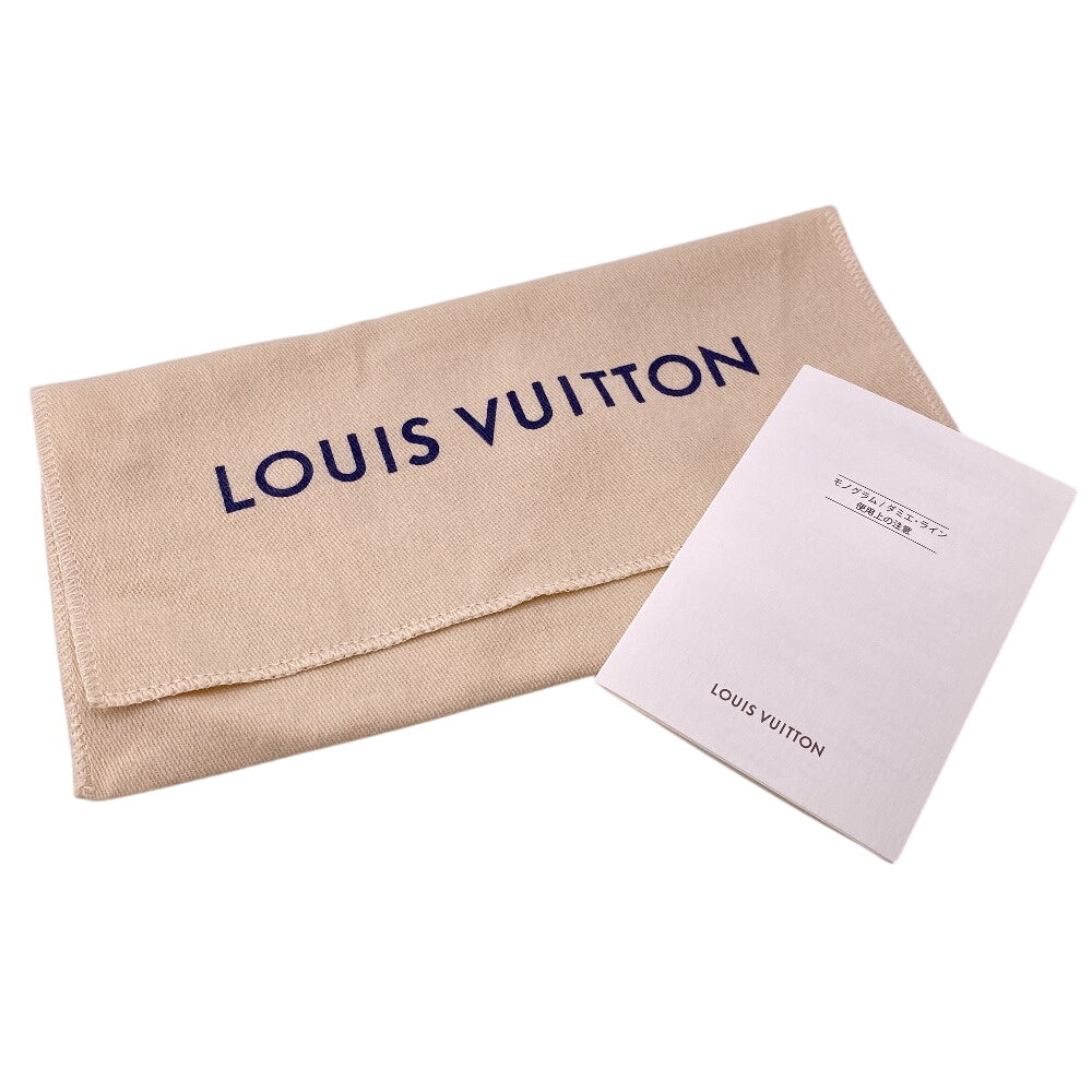 LOUIS VUITTON Long Wallet Purse M81573 leather blue Zip Around Taurillon Clemence Climbing Zippy Wallet Vertical Women Used Authentic