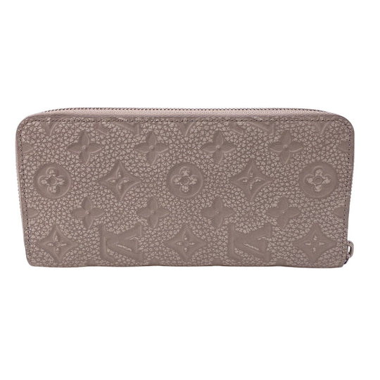 LOUIS VUITTON Long Wallet Purse M81573 leather blue Zip Around Taurillon Clemence Climbing Zippy Wallet Vertical Women Used Authentic