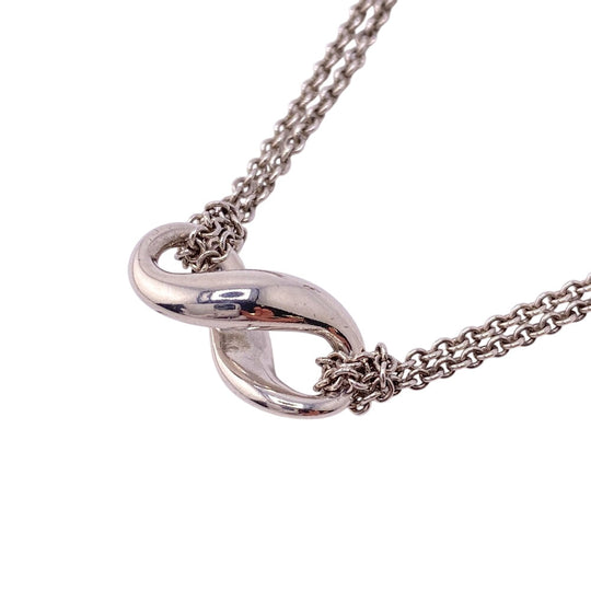 TIFFANY&Co. Necklace Silver925 Silver 925 7.5g Infinity unisex(Unisex) Used Authentic