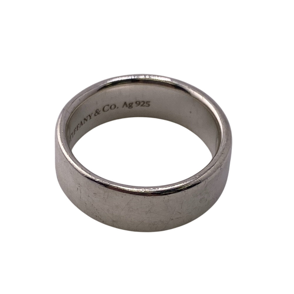 TIFFANY&Co. Ring Silver925, Diamond Silver 2P diamond Narowing Women Used Authentic
