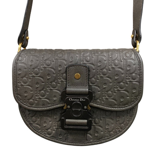Christian Dior Shoulder Bag leather Brown gallop Women Used Authentic
