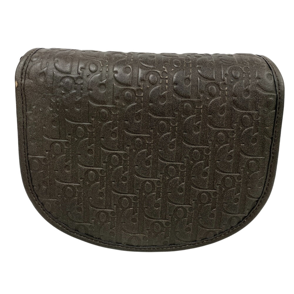 Christian Dior Shoulder Bag leather Brown gallop Women Used Authentic