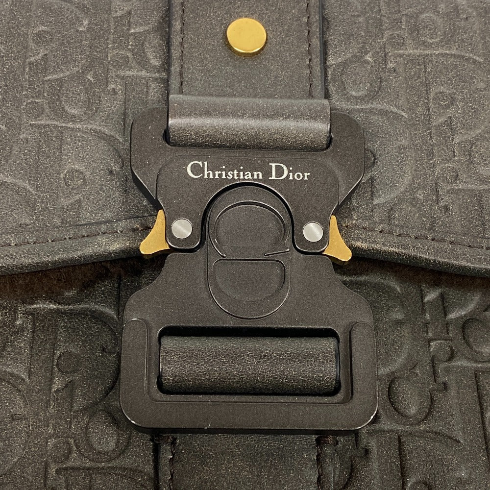 Christian Dior Shoulder Bag leather Brown gallop Women Used Authentic