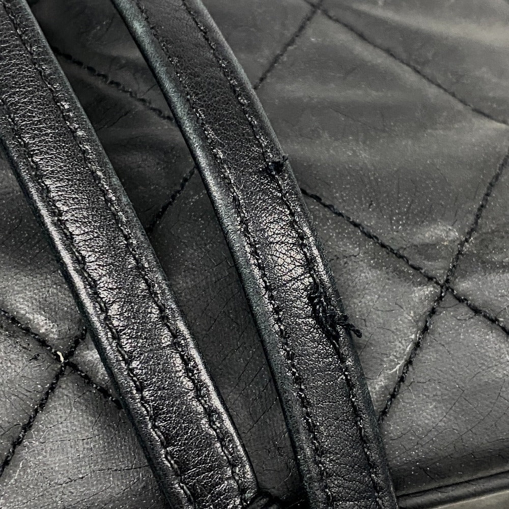 CHANEL Shoulder Bag lambskin black ChainShoulder Bag Matrasse purse Women Used Authentic