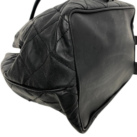 CHANEL Shoulder Bag lambskin black ChainShoulder Bag Matrasse purse Women Used Authentic