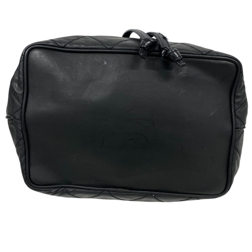 CHANEL Shoulder Bag lambskin black ChainShoulder Bag Matrasse purse Women Used Authentic