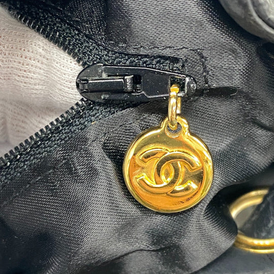 CHANEL Shoulder Bag lambskin black ChainShoulder Bag Matrasse purse Women Used Authentic