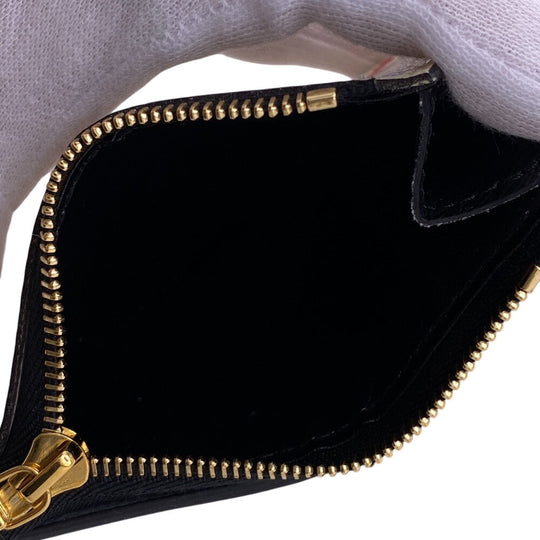 LOUIS VUITTON Tri-fold wallet MI4200 leather Ivory Monogram Game on Portefeuille Zoe Women Used Authentic