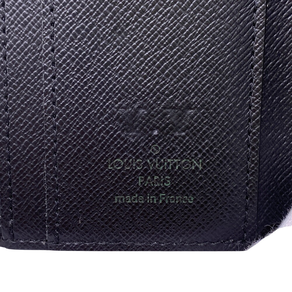 LOUIS VUITTON Tri-fold wallet MI4200 leather Ivory Monogram Game on Portefeuille Zoe Women Used Authentic