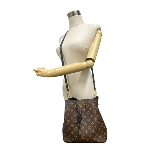 LOUIS VUITTON Shoulder Bag M44020 leather Brown Neonoe Women Used Authentic