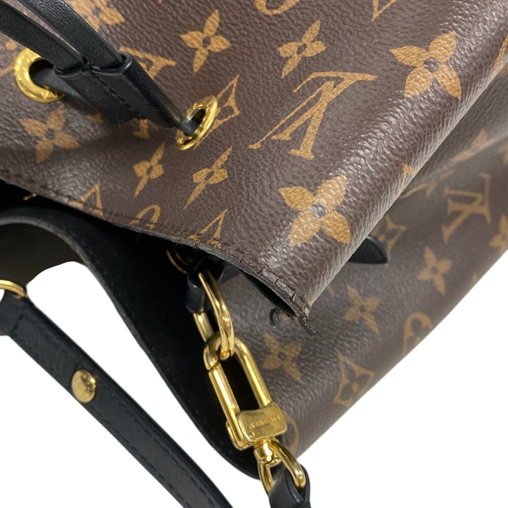 LOUIS VUITTON Shoulder Bag M44020 leather Brown Neonoe Women Used Authentic