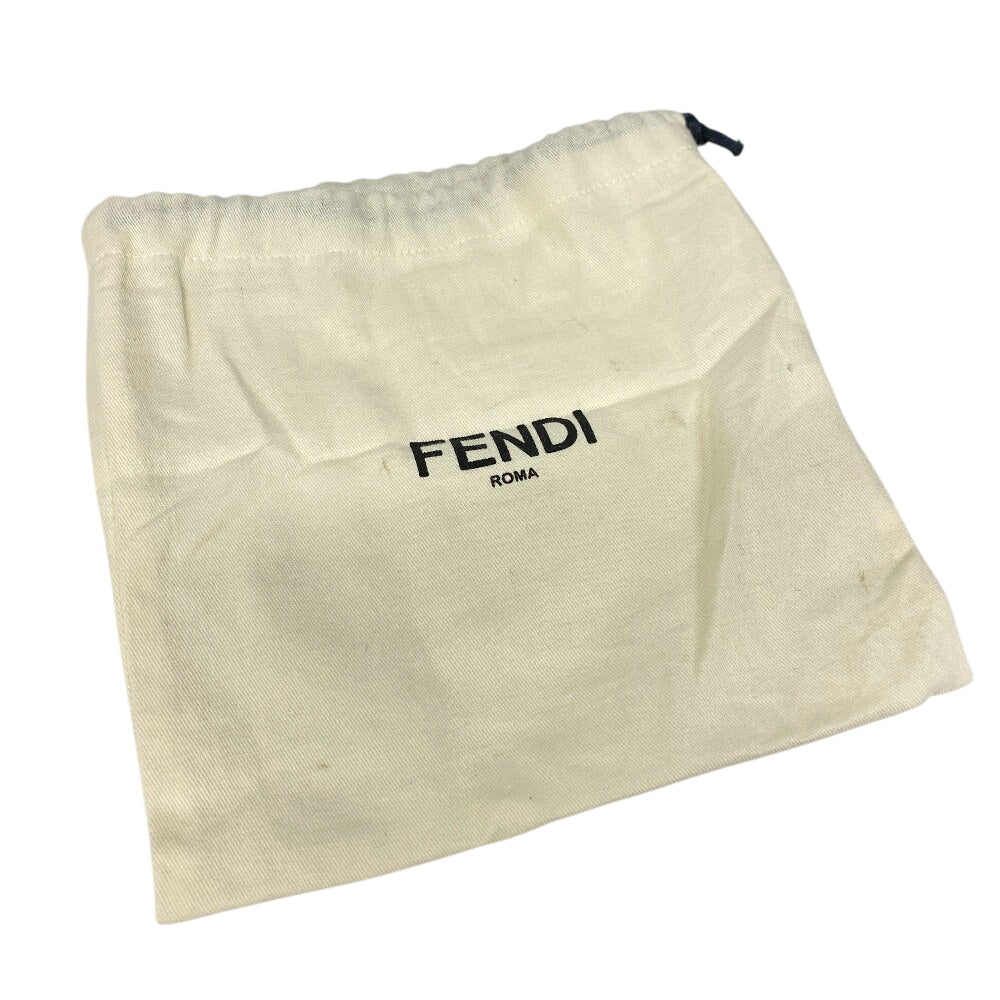 FENDI Shoulder Bag 7VA507 Canvas, Leather black Zucca trunk Women Used Authentic