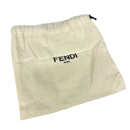 FENDI Shoulder Bag 7VA507 Canvas, Leather black Zucca trunk Women Used Authentic