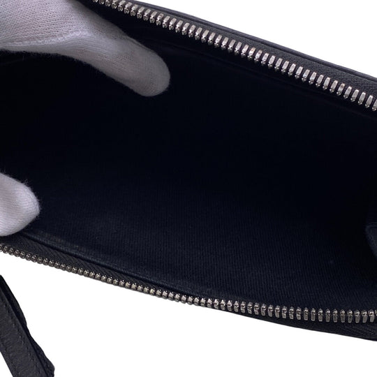 Berluti Long Wallet Purse PVC, Leather black Pouch Nino mens Used Authentic