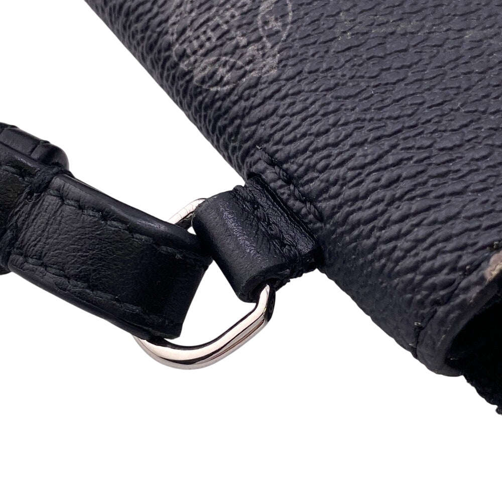 Berluti Long Wallet Purse PVC, Leather black Pouch Nino mens Used Authentic