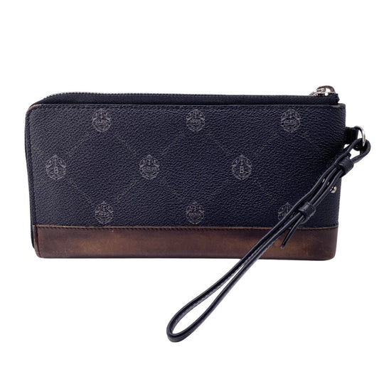 Berluti Long Wallet Purse PVC, Leather black Pouch Nino mens Used Authentic