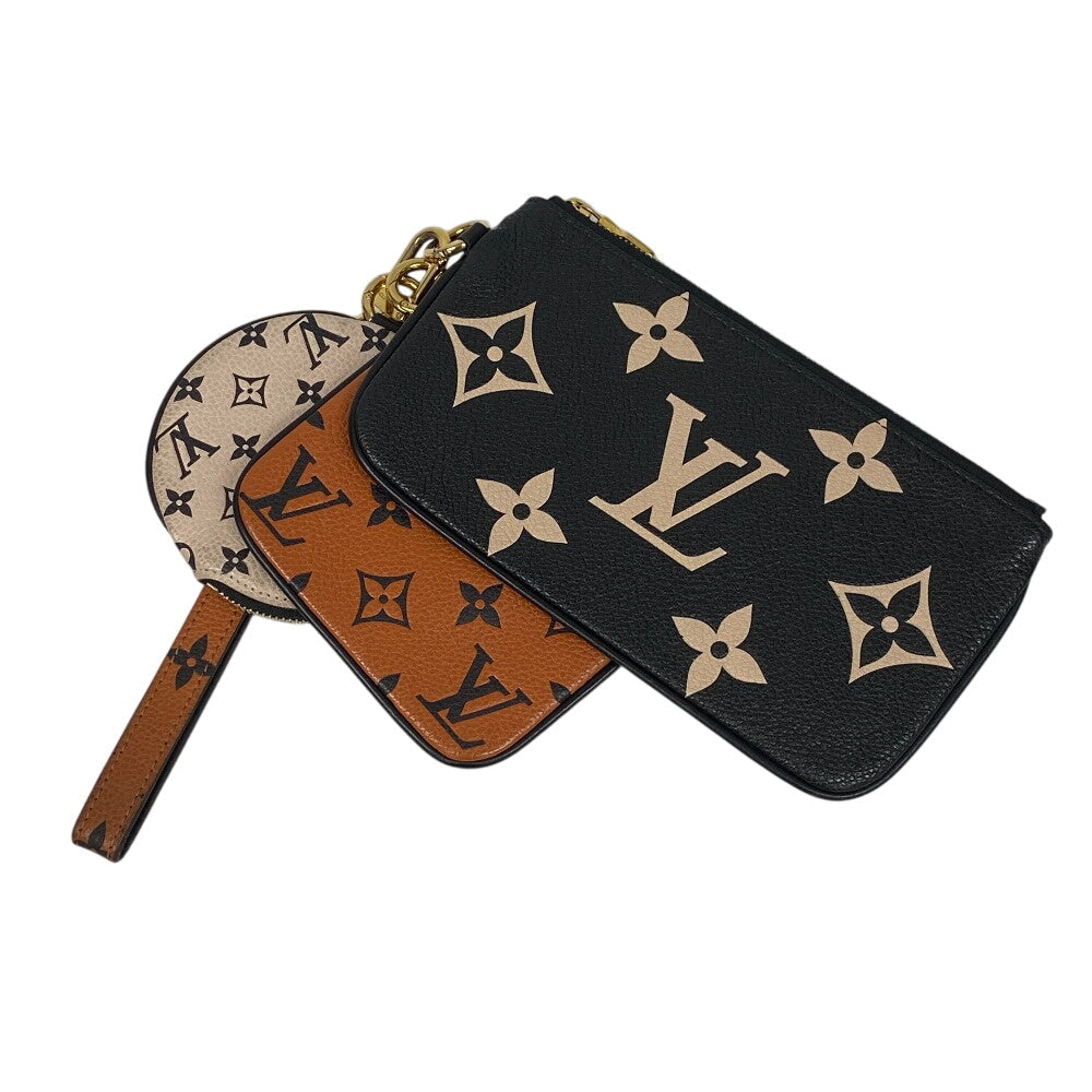 LOUIS VUITTON Pochette M69516 leather Black brown Monogram Ann Platt Pochette trio Women Used Authentic