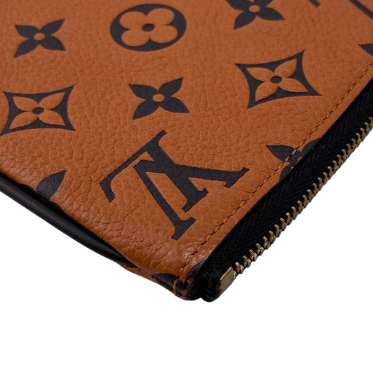 LOUIS VUITTON Pochette M69516 leather Black brown Monogram Ann Platt Pochette trio Women Used Authentic