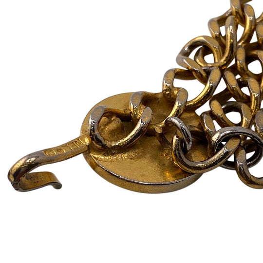 CHANEL belt Gold Plated gold COCO Mark 1984 Chain Women Used Authentic