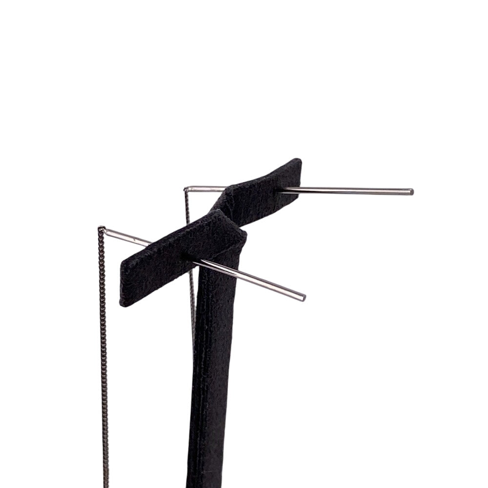 SAINT LAURENT Pierce Gold Plated Silver Opium Threader Women Used Authentic