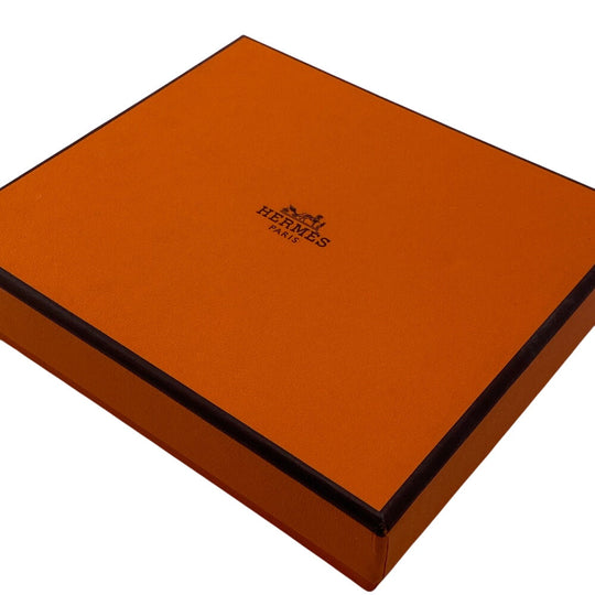 HERMES Coin case Epsom, Silk Brown Silk in Epsom Azap Women Used Authentic