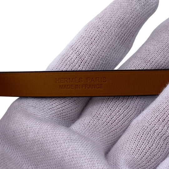 HERMES bracelet Gold Plated, Leather black U:2022 Kelly DeBultour unisex(Unisex) T3 Used Authentic