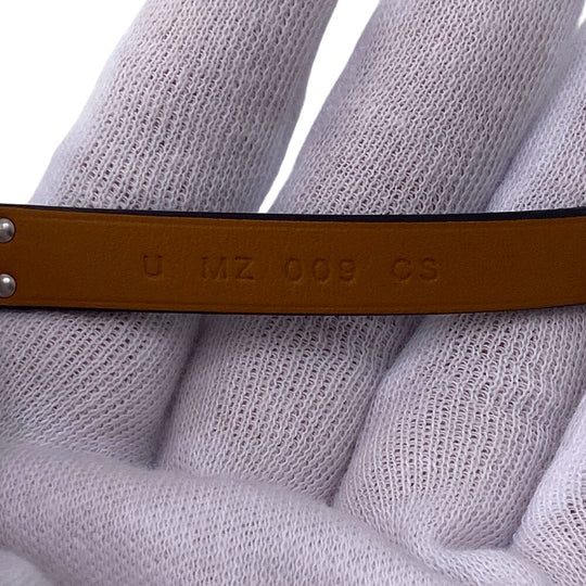 HERMES bracelet Gold Plated, Leather black U:2022 Kelly DeBultour unisex(Unisex) T3 Used Authentic