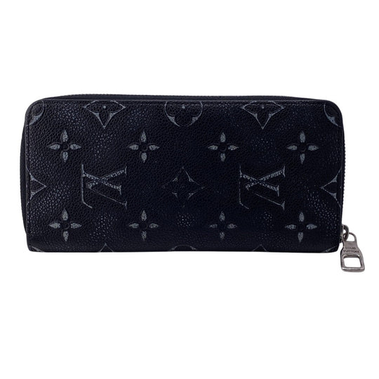 LOUIS VUITTON Long Wallet Purse M81775 Monogram black Zippy wallet Monogram Vertical unisex(Unisex) Used Authentic