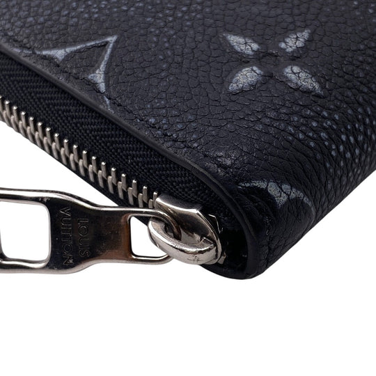 LOUIS VUITTON Long Wallet Purse M81775 Monogram black Zippy wallet Monogram Vertical unisex(Unisex) Used Authentic