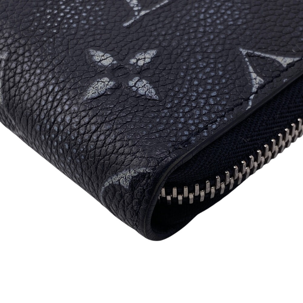 LOUIS VUITTON Long Wallet Purse M81775 Monogram black Zippy wallet Monogram Vertical unisex(Unisex) Used Authentic