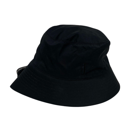 PRADA hat 2HC282 Nylon black Bucket hat polyamide unisex(Unisex) 59 Used Authentic
