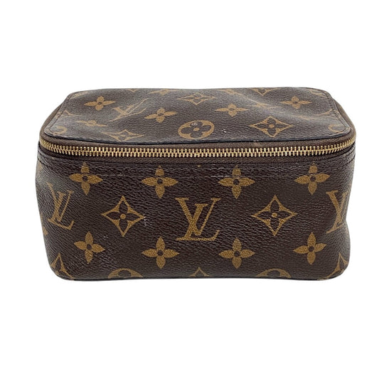 LOUIS VUITTON Pouch M43688 Monogram, Leather Brown Monogram Cube de Langemann unisex(Unisex) Used Authentic