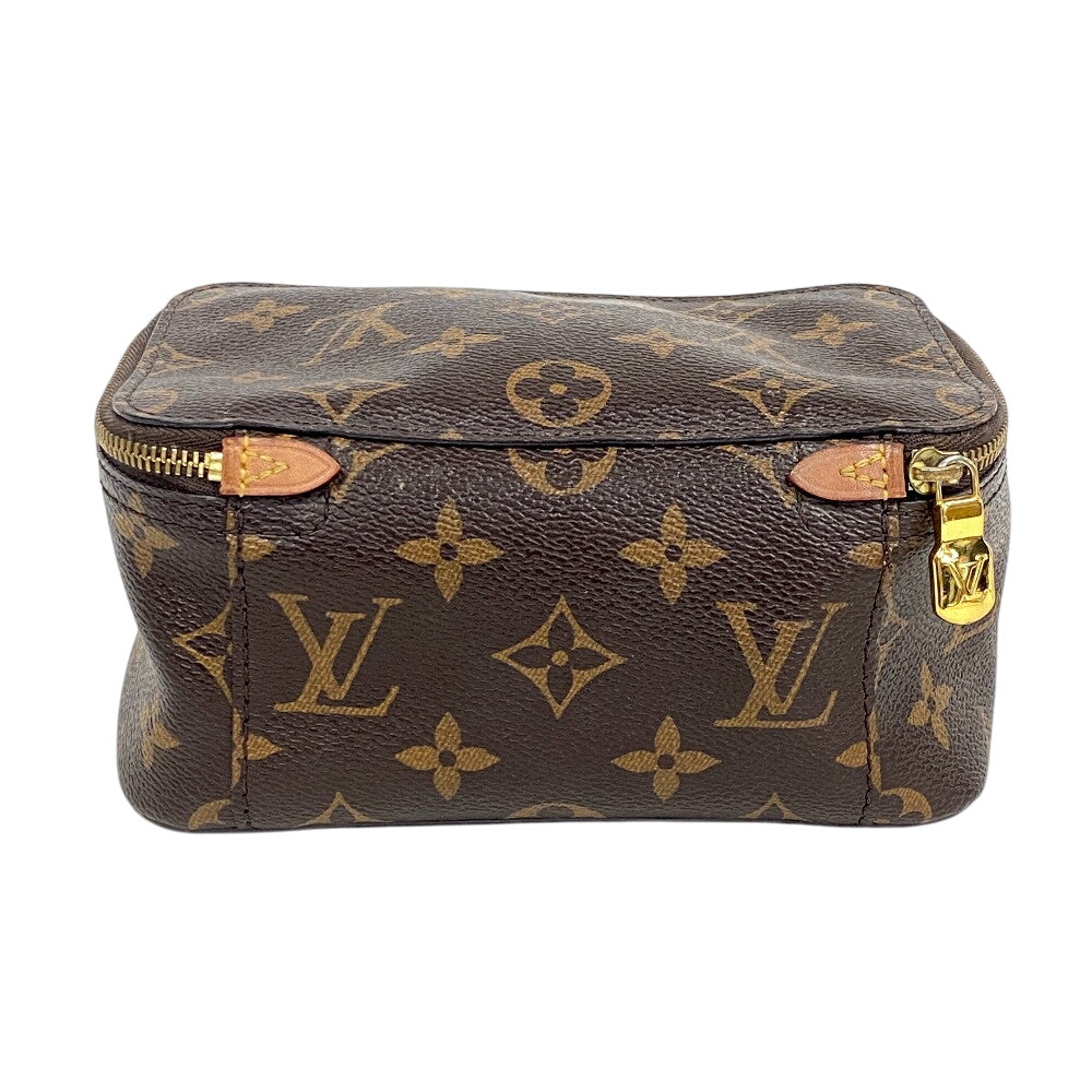 LOUIS VUITTON Pouch M43688 Monogram, Leather Brown Monogram Cube de Langemann unisex(Unisex) Used Authentic