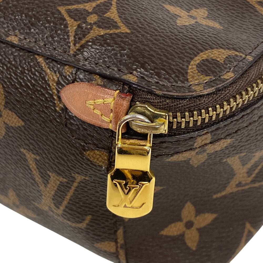 LOUIS VUITTON Pouch M43688 Monogram, Leather Brown Monogram Cube de Langemann unisex(Unisex) Used Authentic