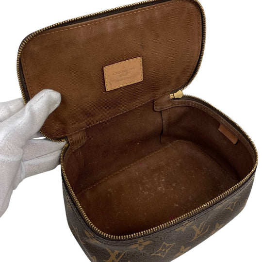 LOUIS VUITTON Pouch M43688 Monogram, Leather Brown Monogram Cube de Langemann unisex(Unisex) Used Authentic