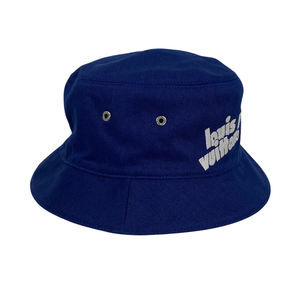 LOUIS VUITTON hat MP3124 Cotton, Polyester blue Beckett Hat Everyday LV Bonnet unisex(Unisex) 60 Used Authentic
