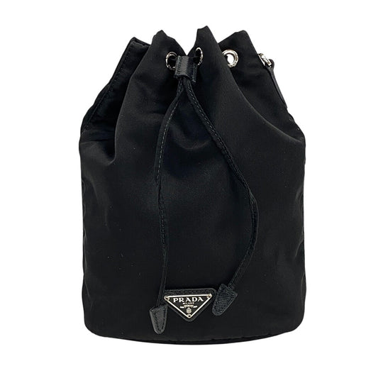PRADA Pouch 1NE369 Nylon, Leather black Re Nylon unisex(Unisex) Used Authentic