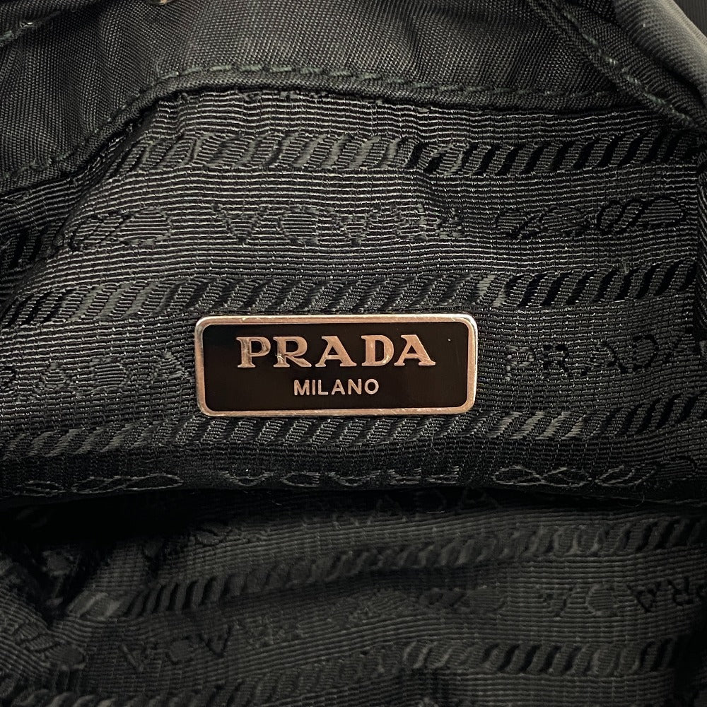 PRADA Pouch 1NE369 Nylon, Leather black Re Nylon unisex(Unisex) Used Authentic