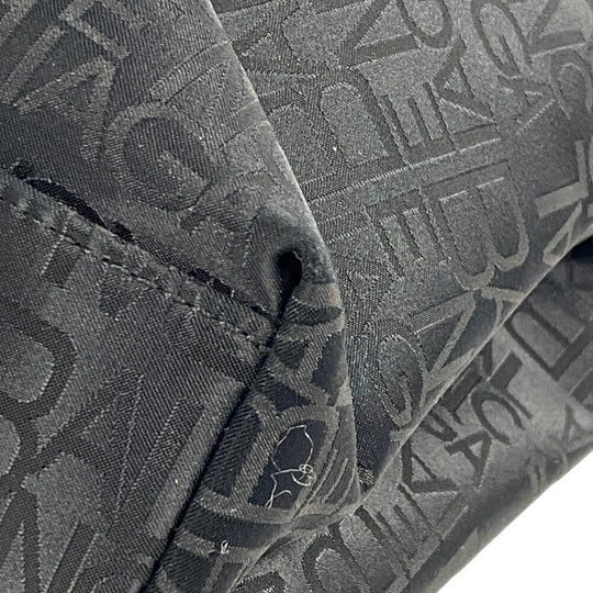 BALENCIAGA Tote Bag Nylon black Logo all-over pattern Women Used Authentic