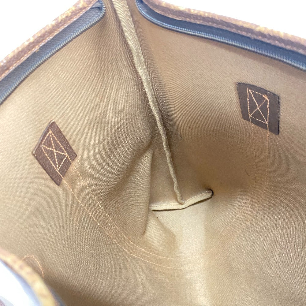 GUCCI Tote Bag 156 02 110 PVC coated canvas Brown 1 GG Supreme mens(Unisex) Used Authentic