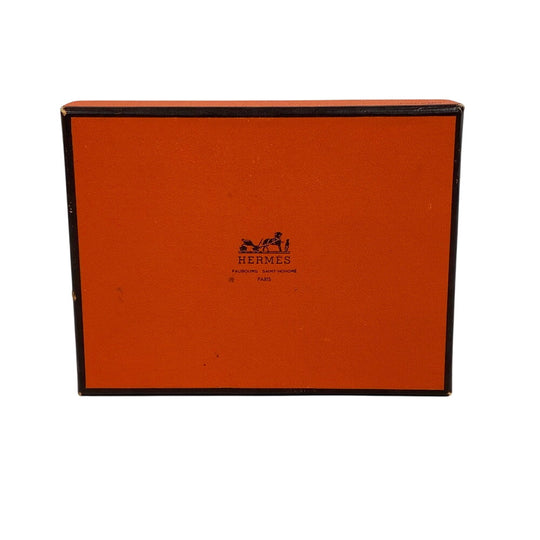 HERMES Card Case Epsom black Made in 2018 Petite Horizontal mens Used Authentic