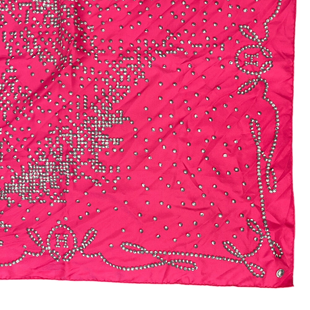 HERMES scarf silk pink Carre90 Cheval de Legende: Legendary Horse Women Used Authentic