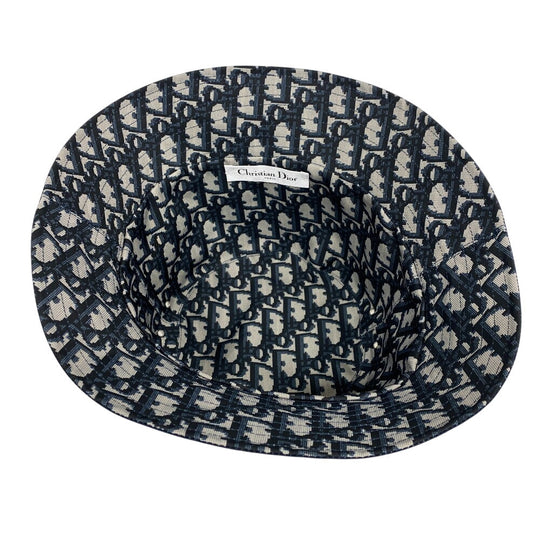 Dior hat Polyester, Cotton Navy Teddy-D Oblique unisex(Unisex) Used Authentic