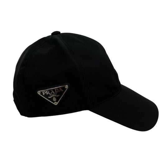 PRADA cap 2HC274 Nylon black Re Nylon unisex(Unisex) L Used Authentic