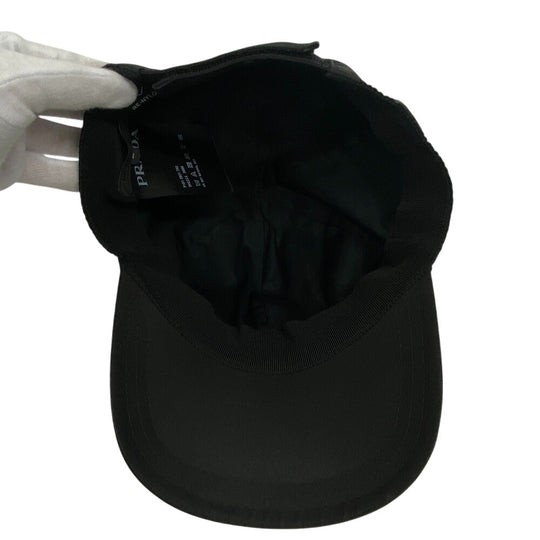 PRADA cap 2HC274 Nylon black Re Nylon unisex(Unisex) L Used Authentic