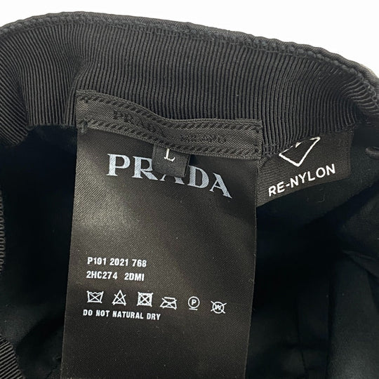 PRADA cap 2HC274 Nylon black Re Nylon unisex(Unisex) L Used Authentic