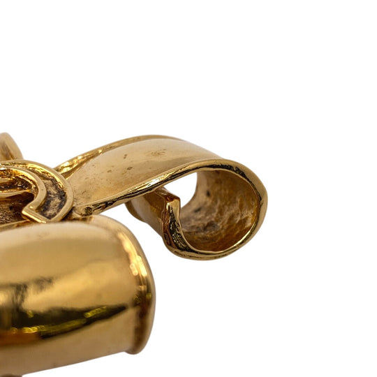 CHANEL Brooch Gold Plated gold COCO Mark Women Used Authentic
